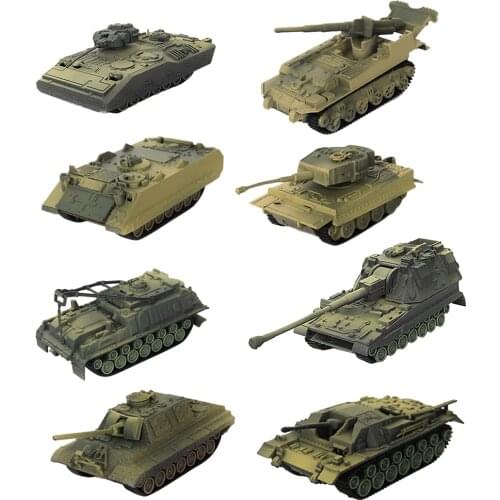 8 Pieces 4D Modern Tank Model 1:72 Heavy Tank Sand Table Model Wargame Game Diorama Scenery Layout Accessory