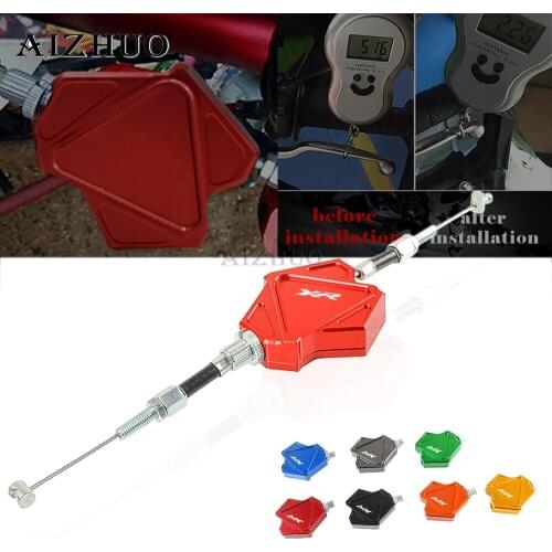 Motorcycle CNC Aluminum Stunt Clutch Lever Easy Pull Cable System For Honda XR 230 250 400 MOTARD XR250 XR400