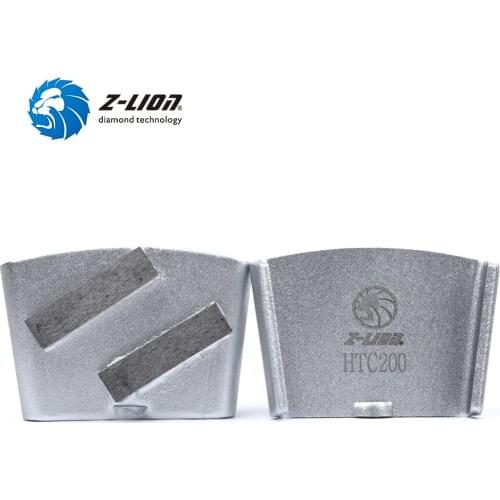 Z-LION 3pcs/lot HTC Diamond Grinding Disc 2 Segments Metal Bond Diamond Grinding Block for HTC Floor Grinder Concrete Sanding