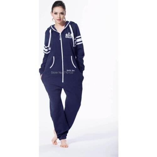 Printed one piece jumpsuit jump in tracksuit playsuit zip hoody fleece nordic way romper for playing unisex clothes