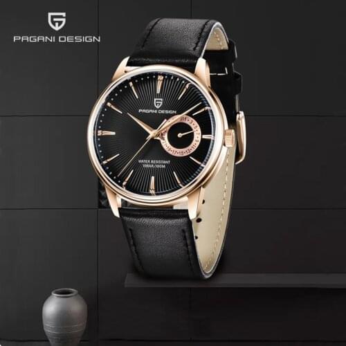 PAGANI DESIGN Quartz Watches Mens 100M Waterproof Military Luxury Leather Men Watch Business Wrist Watch Relogio Masculino 2020