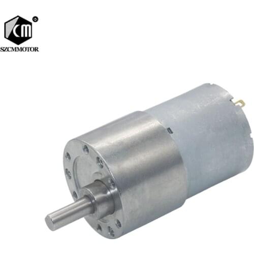 Eccenric Shaft All Metal 37mm Diameter Gearbox DC12V 24V Reduction Gear Motor with D-Type Shaft Reductor Motor JGB37-3530