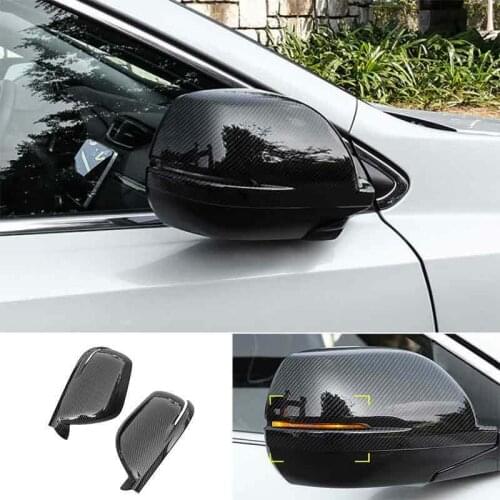 For Honda CRV CR-V 2017-2021 ABS Carbon Fiber Rear View Side Mirror Cover Trim Car modification Auto parts