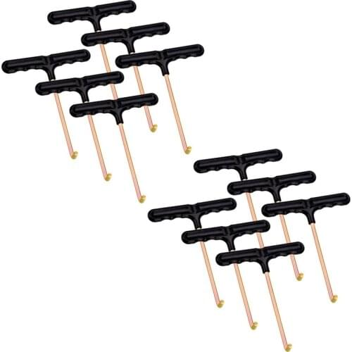 ELOS-Trampoline Spring Pull Tool Kit Parts Hook Puller for Spring Installation Disassembling 12 Pack (T-Hook)