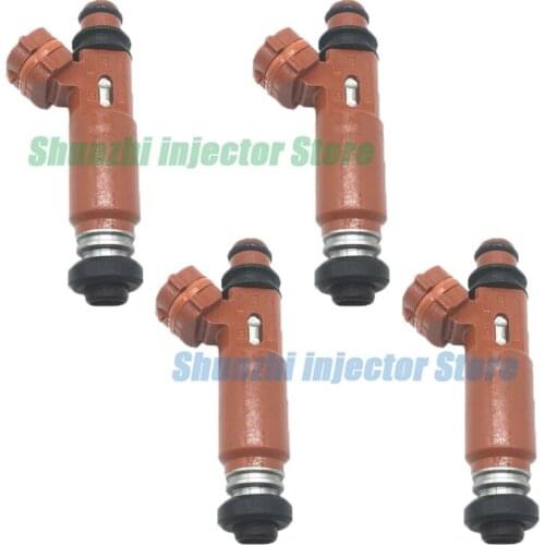 4pcs Fuel Injector nozzle For Mazda 323 Demio Mk8 1.3L 1998~2003 195500-3020 B31R-13-250 195500 3020