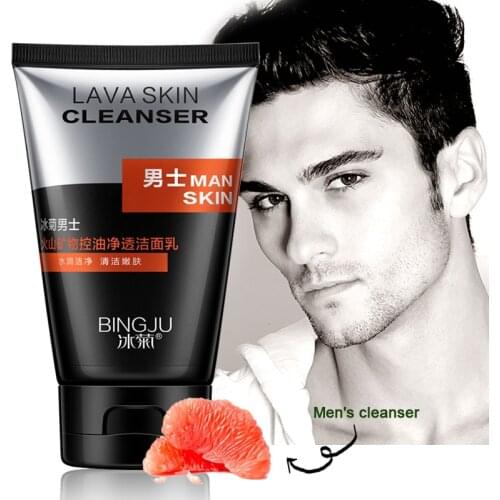 Men Deep Cleansing Nourishing Facial Cleanser Skin Care Oil Control Moisturizing Acne Treatment Blackhead Face Cleanse Skin Care