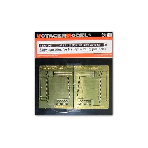 KNL HOBBY Voyager Model PEA105 Pz.Kpfw.38 (t) Light Car Storage Box Metal Etching Style 1