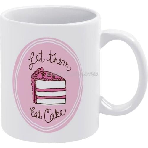 Qu’ils Mangent De La Coffee Mugs Ceramic Personalized Mugs 11 Oz White Mug Tea Milk Cup Drinkware Travel Mug Bake Let Them Eat C