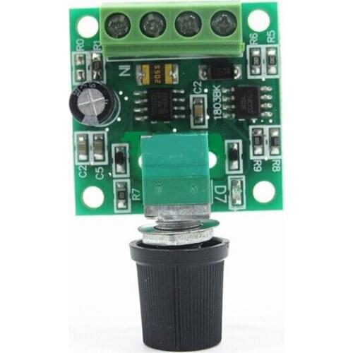 2A Motor Speed Switch Controller PWM 1803BK+self-recovery Fuse DC 1.8V 3V 5V 6V