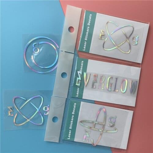 KPOP EVERGLOW Laser Stickers New Songs Dun Dun Fridge Stickers Stationery wj88