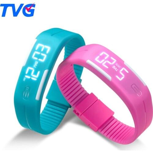 Fashion Led Watches Men Led Digital Watches Men Sports Watches Silicone Band Electronic Wristwtach montre homme erkek kol saati