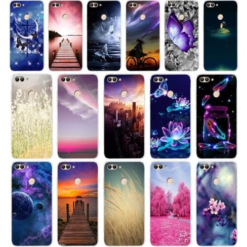 03AA A dreamy color scheme Soft TPU Case Cover For Huawei Honor P Smart 2018 2019 Y6 Prime 2018 Nova 2i 3i View 10