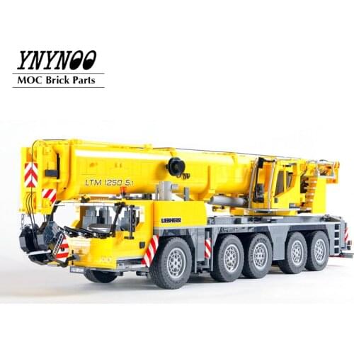 NEW 4500Pcs+ MOC-57421 LTM1250 Remote Control Crane Building Blocks Bricks Kits Mobile Model Toys Boy Christmas Gifts