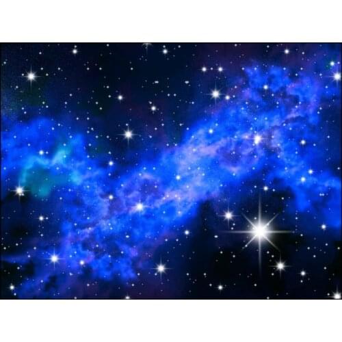 Wallpaper for walls 3 d for living room Dreamy blue starry sky living room ceiling mural