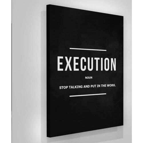 Office Decor Motivation Canvas Painting Wall Art Success Walls Quotes Picture Entrepreneur Quote Prints and Posters For Room