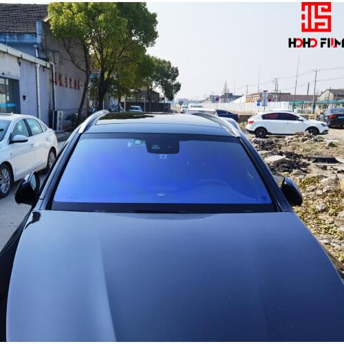 HOHOFILM 50cmx500cm 81%VLT Chameleon Window Tint Film Car Window Sticker Auto Glass Sticker UV Proof Solar Tint 20''x196.8