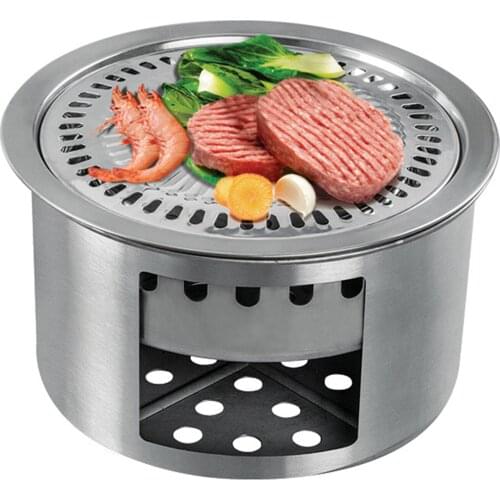 Camping Stove Portable Wood Stove Picnic Barbecue Stove Outdoor Camping Cooking Burn Wood Heater For Hiking Fishing Heat