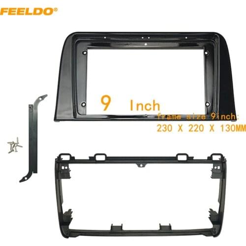 FEELDO Car Audio Fascia Frame Adapter For Honda CRV 2017 9"/10.1" Big Screen CD/DVD Player 2Din Dash Fitting Panel Frame Kit