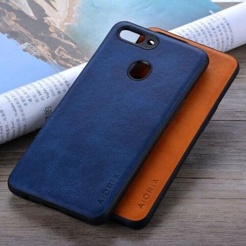 For oppo realme 2 case Luxury Vintage leather cover phone case for oppo realme 2 a5 funda coque capa Business Vintage style