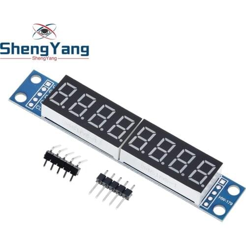 ShengYang MAX7219 CWG 8-Digit Digital Tube Display Control Module Red Three IO for Arduino