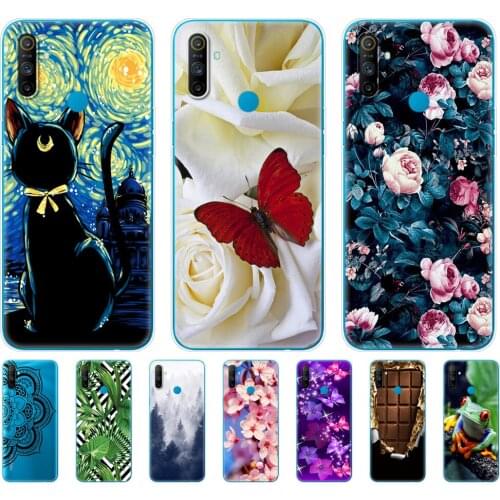 Silicon Case For Realme C3 Case Painting Soft TPU Back Phone Cover For OPPO Realme C3 RMX2020 RealmeC3 6.5 inch Protective Coque