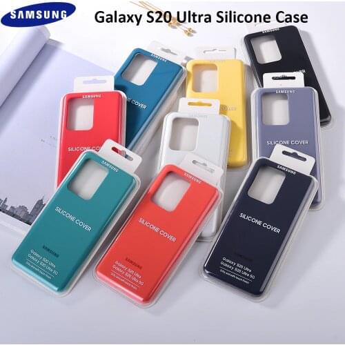 Samsung Galaxy S20 Plus Silicone Phone Case Original Liquid Silicon Back Cover Protective For S20 Ultra Soft Touch Housing Shell