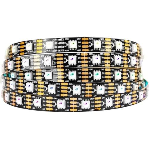 WS2815 DC12V RGB LED Pixels Strip Tape (WS2812B/WS2813) Light Individually Addressable Dual-Signal 1m/5m 30/60/144 Pixels/Leds/m