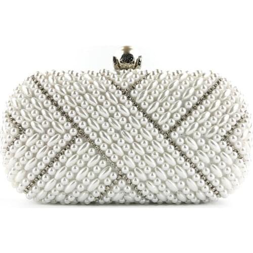 2020 beads evening clutch bags diamond patchwork wedding dinner wallets chain shoulder bags fashion purse drop shipping LXG76