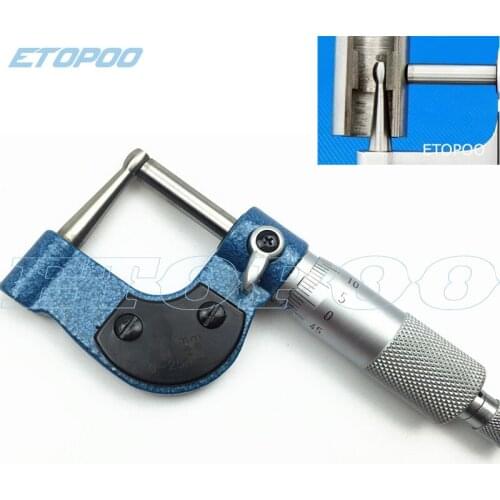 Factory outlet! 0-25mm Tube Micrometer drum head special micrometer tube wall thickness gauge measuring tools
