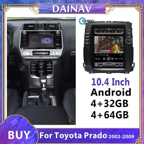 10.4 Inch Car GPS Navigation For Toyota Prado 2002 2003 2004 2005 2005 2007 2008 2009 Car Multimedia DVD Player Radio Stereo
