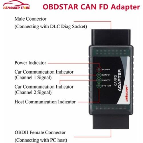 2021 Newest OBDSTAR CAN FD Adapter Works with X300PRO4/ X300 DP PLUS For Cadillac/Chevrolet For GMC/Buick Diagnose ECU Systems