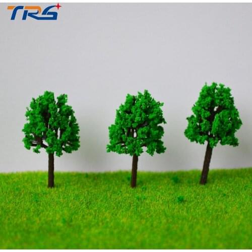 4cm Green Color Railroad Layout Architectural Model Making Materials Scale Plastic Model Tree