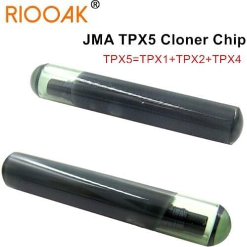 5PCS 3 in1 Auto Car Key Chip JMA TPX5 Cloner Chip Glass Auto Transponder Chip Replacement for TPX1 TPX2 TPX4