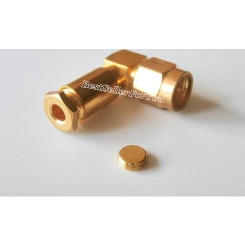 5Pcs SMA male right angle clamp For RG316 RG174 LMR100 Cable RF connector