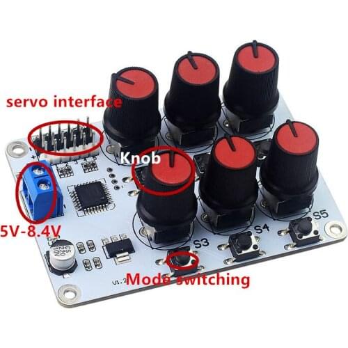 6 CH Servo Controller board with Over-Current Protection for RC Parts Remote control Robot Toy for Children