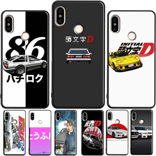 Amine INITIAL D AE86 Car Case For Xiaomi Redmi Note 9 Pro 9S 8T 8 Pro Note 10 Pro Coque For Redmi 9T 9 9A 9C 8A 7A