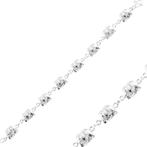 Silver 925 Sterling Elephant Sterling Bracelet