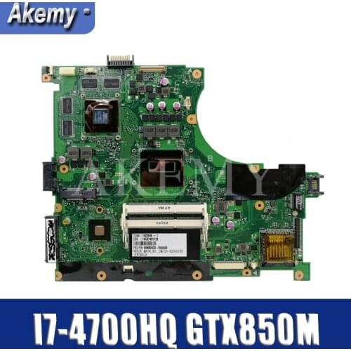 For Asus N56JK G56JK G56J N56J I7-4700HQ CPU GTX850M laptop motherboard tested 100% work original mainboard