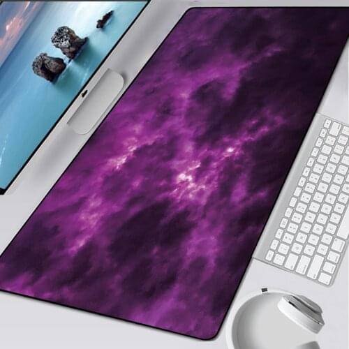 Purple Cloud Gaming Mouse Pad Gamer 900x400mm Mousepad Rubber Keyboard Play Mats Desk Pad Mat Table Decoration Carpet for CSGO