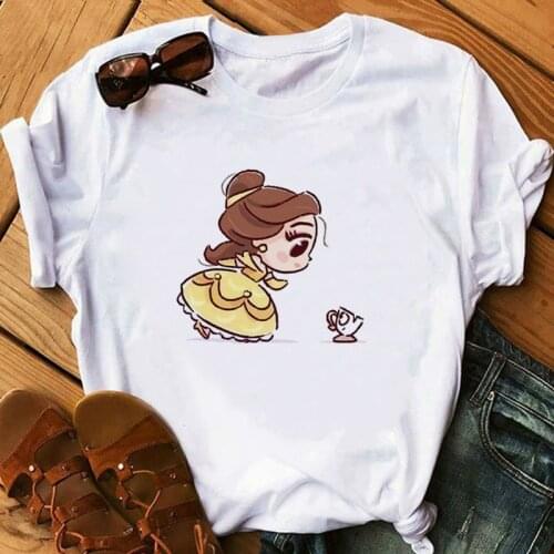 Vogue Princess Kawaii Harajuku T Shirt Women Ullzang Cute Anime T-shirt Funny Cartoon Graphic Tshirt 90s Fashion Top Tees Female