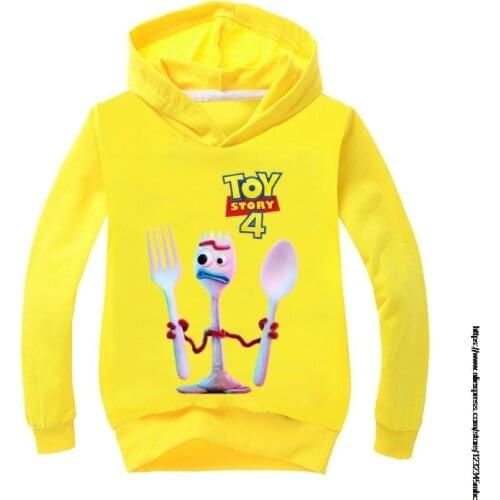 Toy Story 4 Girls Kids Spring Autumn Hoodie Children Baby Cartoon Print Hoody Coat Tops Sweatshirt Casual Wear Clothes Disney