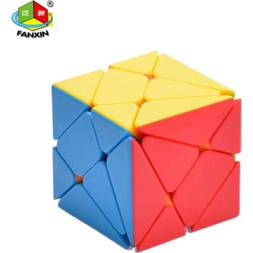 FanXin Axis 3x3 magic Cube Abnormity Creative Stickerless 3x3x3 speed Puzzle Educational toys professional competition toys kids