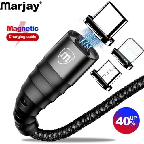 Marjay Magnetic Cable Micro USB Type C Fast QC 3.0 Charging Microusb Type-C Magnet Charger USB C For iphone huawei xiaomi Cable