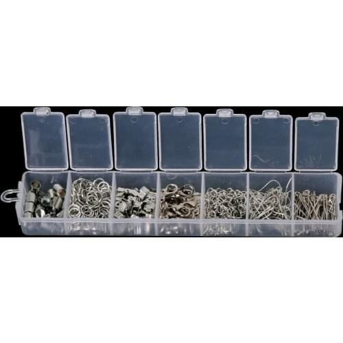 Gold & White K Color Metal Parts Mix Set About 340 For Making Bracelet Necklace Earring Jewelry Findings Accessories Manual DIY