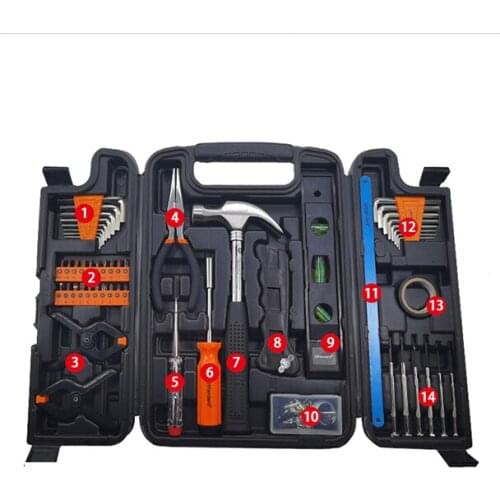 Mens Hardware Vehicle Steel Tool Hammer Suit Electrician Hard Tool Box Storage Portable Valigia Attrezzi Household Items EK50TB