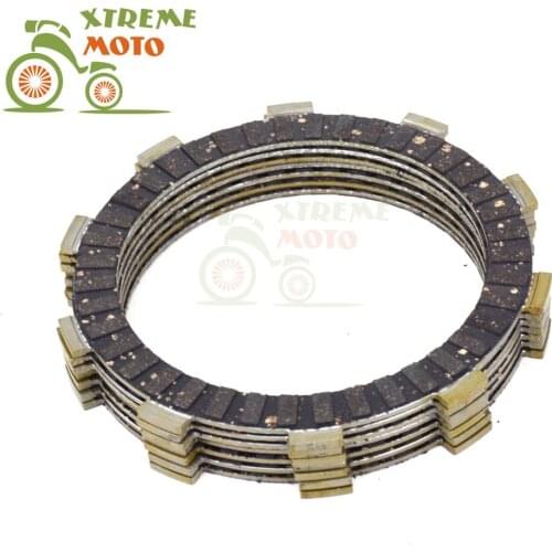 Motorcycle Clutch Disc Friction Plates Set 7pcs for HONDA CR125R 1982 1986 TRX400EX 1999-2000 CBR600F 2001-2007