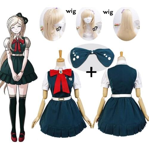 New Anime Super Danganronpa 2: Sayonara Zetsubo Gakuen Sonia Nevermind Cosplay Costumes and wig Halloween For Women Custom Made