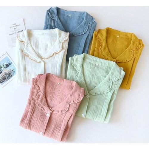 Fdfklak Spring Cotton Maternity Nursing Sleepwear Sets Feeding Tops + Belly Pants Suit Pajamas For Pregnant Women Pregnancy