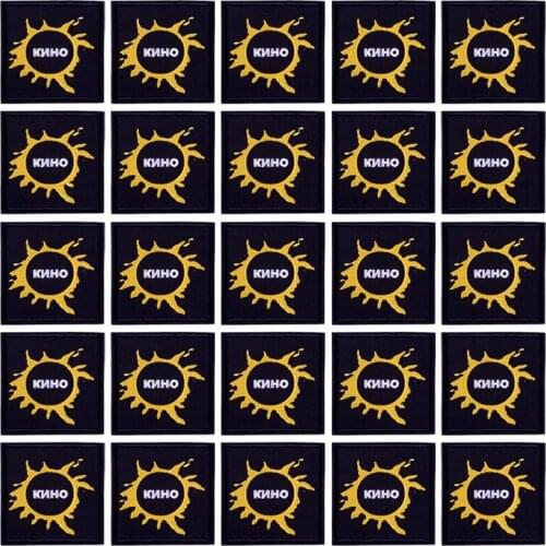 Prajna 10PCS Black White Letters Patch Fashion Stickers Stripe Ironing Badges Iron On Embroidered Patches For Clothing Wholesale