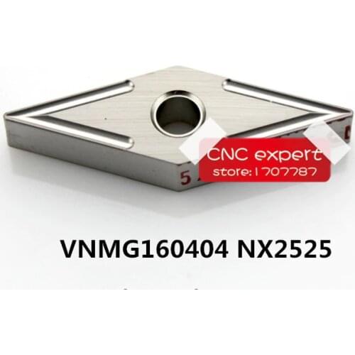 Free Shipping 10PCS cutting blade VNMG160404/VNMG160408 NX2525 Turning blade,Suitable for MVJNR/MVVNN/MVQNR Lathe tool